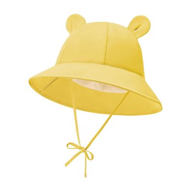 Durio Baby Sonnenhut mit Bärenohren, UV Schutz UPF 50 + , Fischerhut für Mädchen
