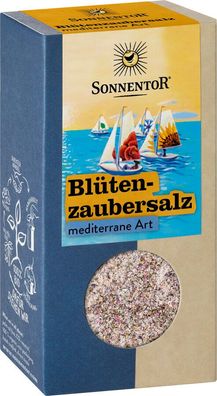 3x Sonnentor Blütenzaubersalz mediterrane Art, Packung 120g