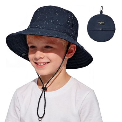 Ponceau Sonnenhut Kinder Jungen Mädchen UV-Schutz 50+ Fischerhut