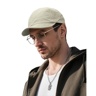 Clakllie Herren Basecap mit kurzer Krempe, UPF50 + , 6 Panel, leichte Sport