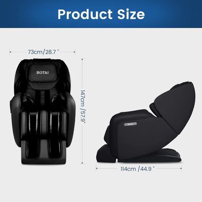 ARONT Massagesessel mit Wärmefunktion, Zero-Gravity Liegesessel, Shiatsu