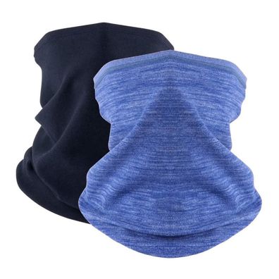 2er Set Damen Herren Winter Loop Schal, weicher Fleece Halswärmer, winddicht