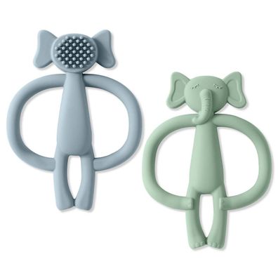 Vicloon 2er Set Baby Beißspielzeug & Zahnungshilfe aus BPA-freiem Silikon, ab 3