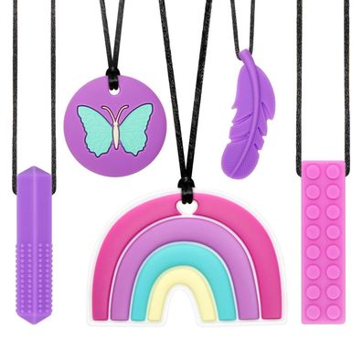CLDY 5er Set Sensory Kaukette für Kinder, BPA-frei, Autismus & ADHS Spielzeug
