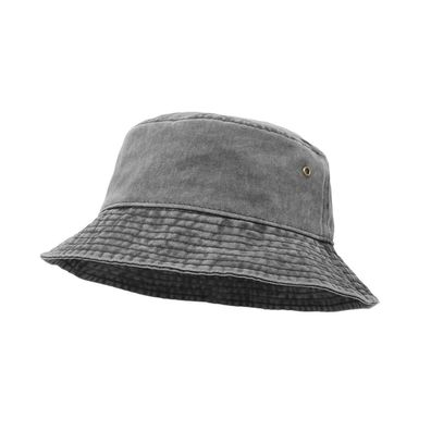 UltraKey Eimer Hut, breite Krempe, Washed Denim Baumwolle, Outdoor Sonnenhut