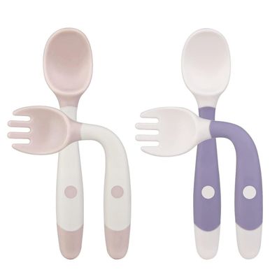 Vicloon Baby-Lernlöffel Set (2 Stück) - BPA-frei, weich & flexibel für Babys ab