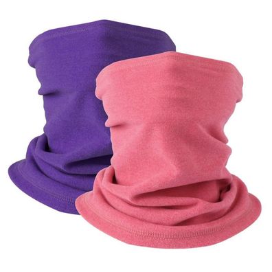 2er Set Damen Herren Winter Loop Schal, Weicher Fleece Halswärmer, Winddichte