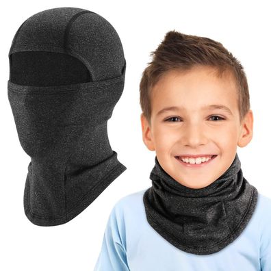 Hegcoiie Kinder Sturmhaube Winter Winddicht Thermo Balaclava Gesichtsmaske