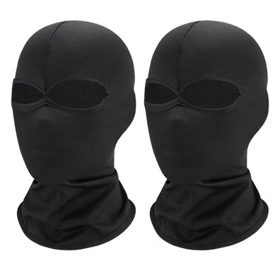 2 Stücke Sturmhauben mit 2 Löchern, Skimaske Motorradmaske für Outdoor, UV