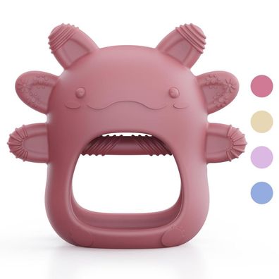 akolik Beißring Baby, Zahnungshilfe für 0-9 Monate, BPA-frei