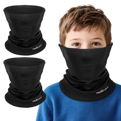 Tavaler Kinder Schlauchschal Winter 2 Stück - Multifunktionstuch, winddicht