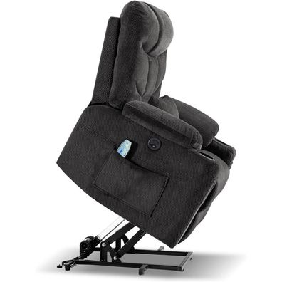 Consofa Elektrischer Fernsehsessel mit Aufstehhilfe, Massage, Heizung, USB