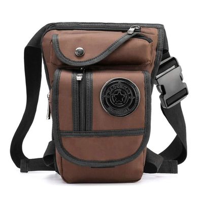 Xieben Beintasche Motorrad Canvas Reitertasche Hüfttasche Leg Bag für Damen und
