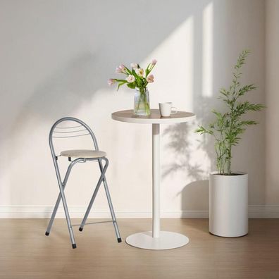 Zzinoke Klappbarer Barhocker, keine Montage, tragbar, Sitzhöhe 61 cm