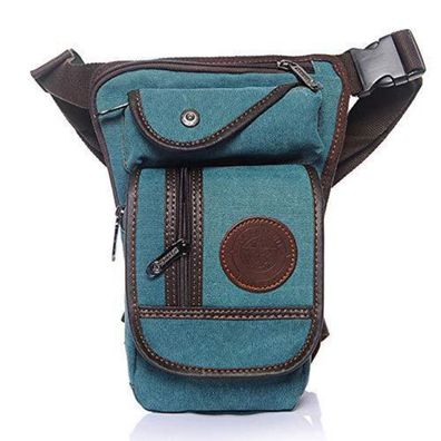 Xieben Beintasche Motorrad Canvas Reitertasche Leg Bag Hüfttasche für Herren