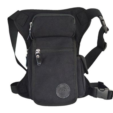 Xieben Beintasche Motorrad Canvas Reitertasche Leg Bag Hüfttasche für Herren