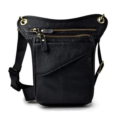Xieben Leder Drop Bein Tasche für Herren & Damen - Bauchtasche