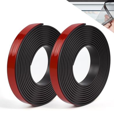 BUZIFU Magnetband Selbstklebend für Fliegengitter & Moskitonetze, 2x2m, Fenster