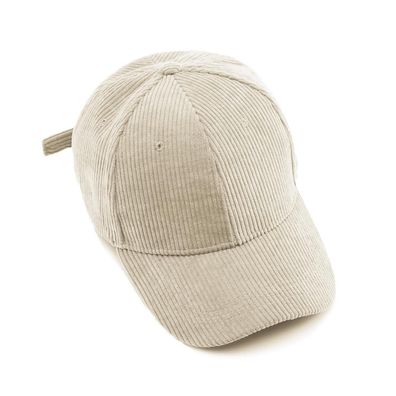 YAMEE Baseball Cap Winter Herren Damen Cord Verstellbar Warm Kältedicht Beige