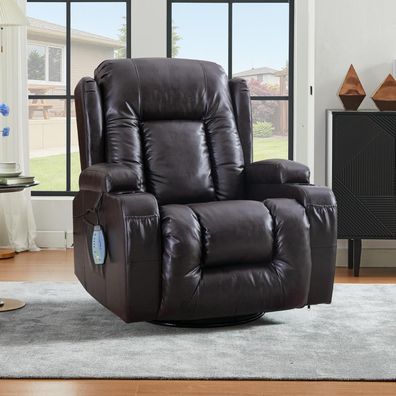 Situray Relaxsessel mit Massagefunktion, Heizung, 360° Drehung und