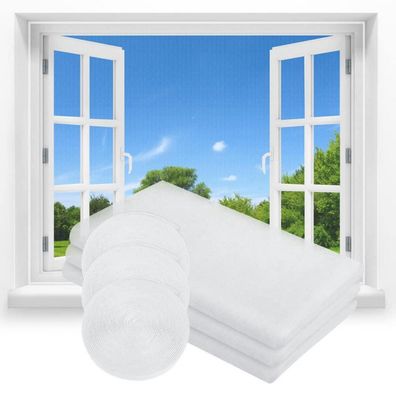 flintronic Fliegengitter Fenster 3 Stück, Zuschneidbar bis 130x150cm