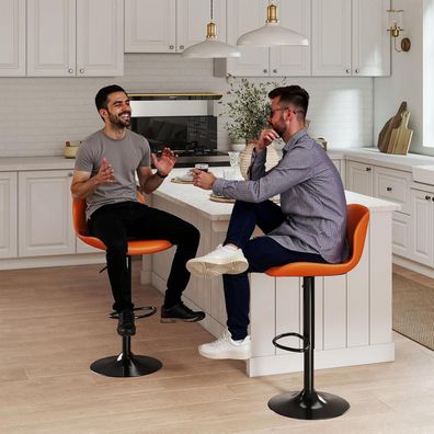 Youhauchair Barhocker 3er Set, höhenverstellbar, drehbar, mit Lehne