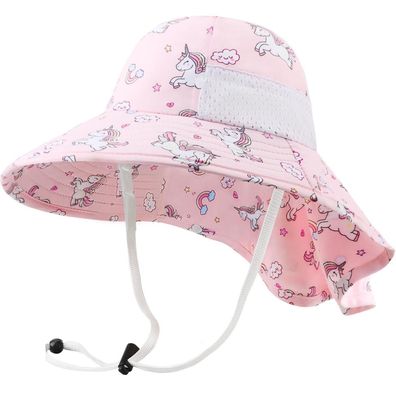 Dreshow Baby Sonnenhut mit Nackenschutz, verstellbar, faltbar, atmungsaktiv