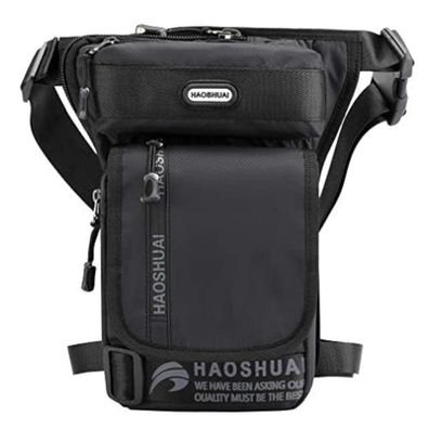 Hebetag Nylon Drop Leg Bag für Herren Damen, taktische Outdoor Hüfttasche für