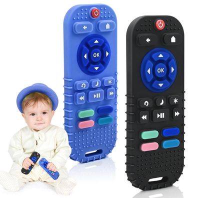 AiTuiTui Baby Beißring Fernbedienung Spielzeug aus lebensmittelechtem Silikon