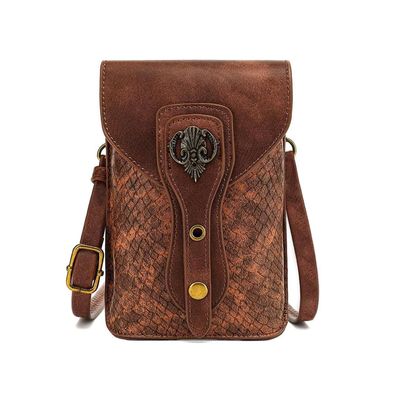 Larswon Mittelalter Leder Gürteltasche für Damen, Ren Faire Zubehör, kleine