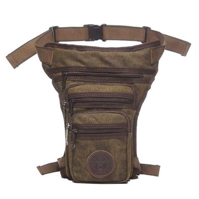 Hebetag Herren Beintasche für Mini Ipad, iPhone, Kuriertasche, 15x6x20cm, Kaffee
