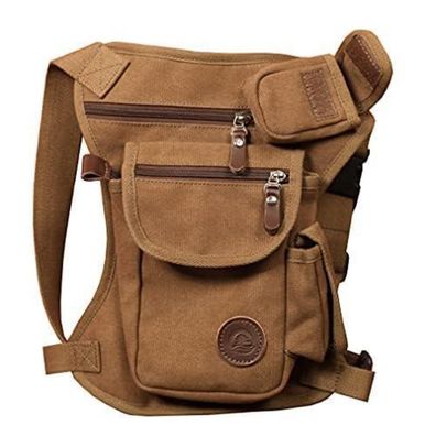 Hebetag Herren Beintasche für Mini iPad und iPhone, Vintage Canvas
