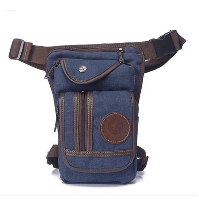 Xieben Leinwand Drop Bein Tasche für Herren & Damen - Bauchtasche für Motorrad