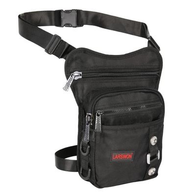 Larswon Oberschenkeltasche M A- Schwarz - Wasserdichte Beintasche für Outdoor