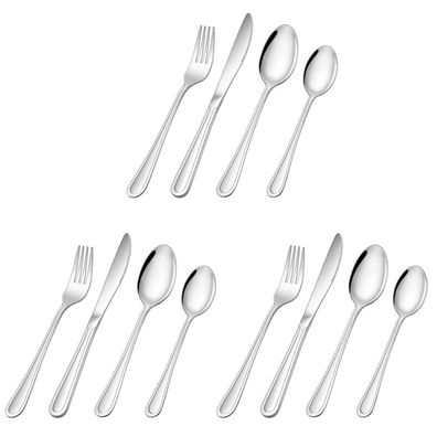 Herogo Kinderbesteck Set 12-teilig Edelstahl für Jungen & Mädchen, Gesund