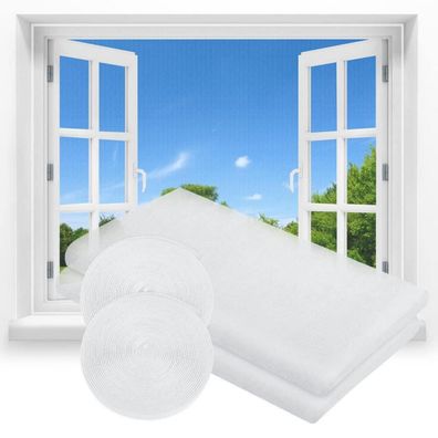 flintronic Fliegengitter Fenster 2 Stück, zuschneidbar bis 150x200cm