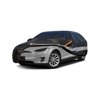 Holthly 10-Schichten Autoabdeckung Wasserdicht Atmungsaktiv für Tesla Model X