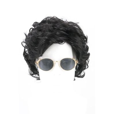 LeMarnia Kurzhaar Perücke für Männer - Schwarz, Ideal für Halloween, Cosplay