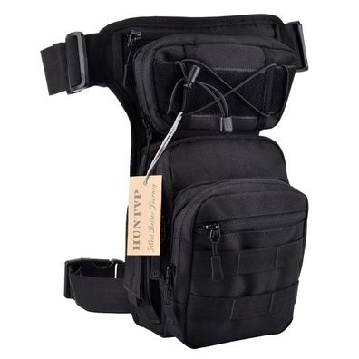 Huntvp Taktische Beintasche MOLLE Oberschenkeltasche Herren Wasserabweisend für