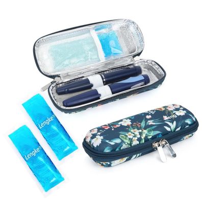 Youshares Insulin Kühltasche mit 2 Kühlakkus für EpiPen, Spritzen