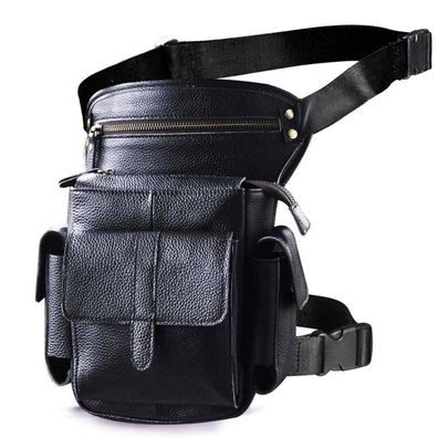 Le'aokuu Herren Echt Leder Hüfttasche Gürteltasche Bauchtasche mit