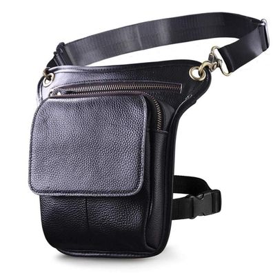 Le'aokuu Herren Echtleder Beinbeutel/Hüfttasche Drop Leg Thigh Bag Outdoors