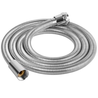 OSDUE Duschschlauch 1,5m Edelstahl, flexibel mit Verdrehschutz, Chrom