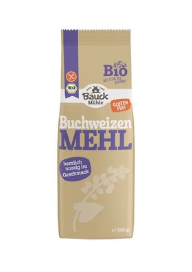 3x Bauck Mühle Buchweizenmehl Vollkorn glutenfrei Bio 500g