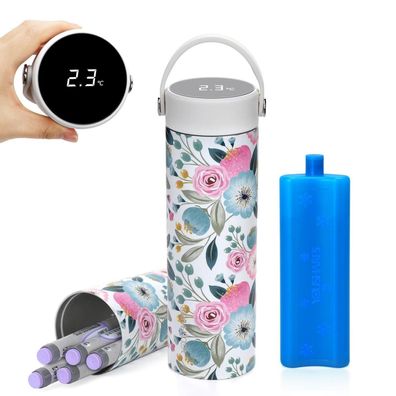 Youshares Insulin Kühltasche mit Temperaturanzeige - 48H Kühlung, Smart Tragbar