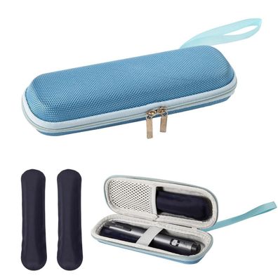 Nogsay Insulin Kühltasche mit 2 Kühlakkus für Diabetikerzubehör, Reise, Blau