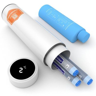 Disoncare Insulin Pen Kühltasche mit Touch-Display, 60H Kühlleistung, 2-8°C