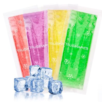 Youshares 4er Set Kühlakkus für Insulin-Kühltaschen, TSA-zugelassen, 4 Farben