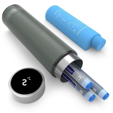 Disoncare 60H Insulin Pen Kühltasche mit Touch-Display, 2-8°C, für Reisen (Grün)