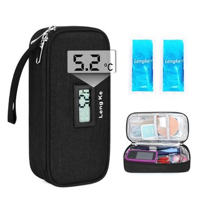 Youshares Insulin Pen Tasche mit 2 TSA-Kühlakkus und Temperaturanzeige für